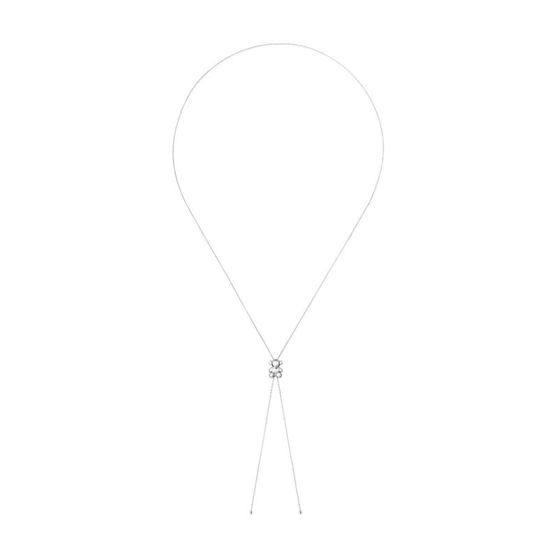 TOUS - Collar largo de plata y motivo oso Bold Bear