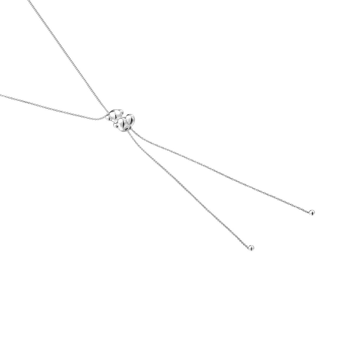 TOUS - Collar largo de plata y motivo oso Bold Bear