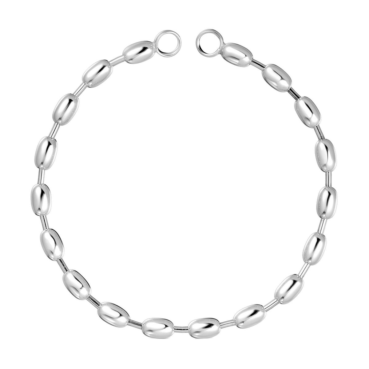 TOUS - Pulsera cadena de plata con motivos bola ovales Hold Oval