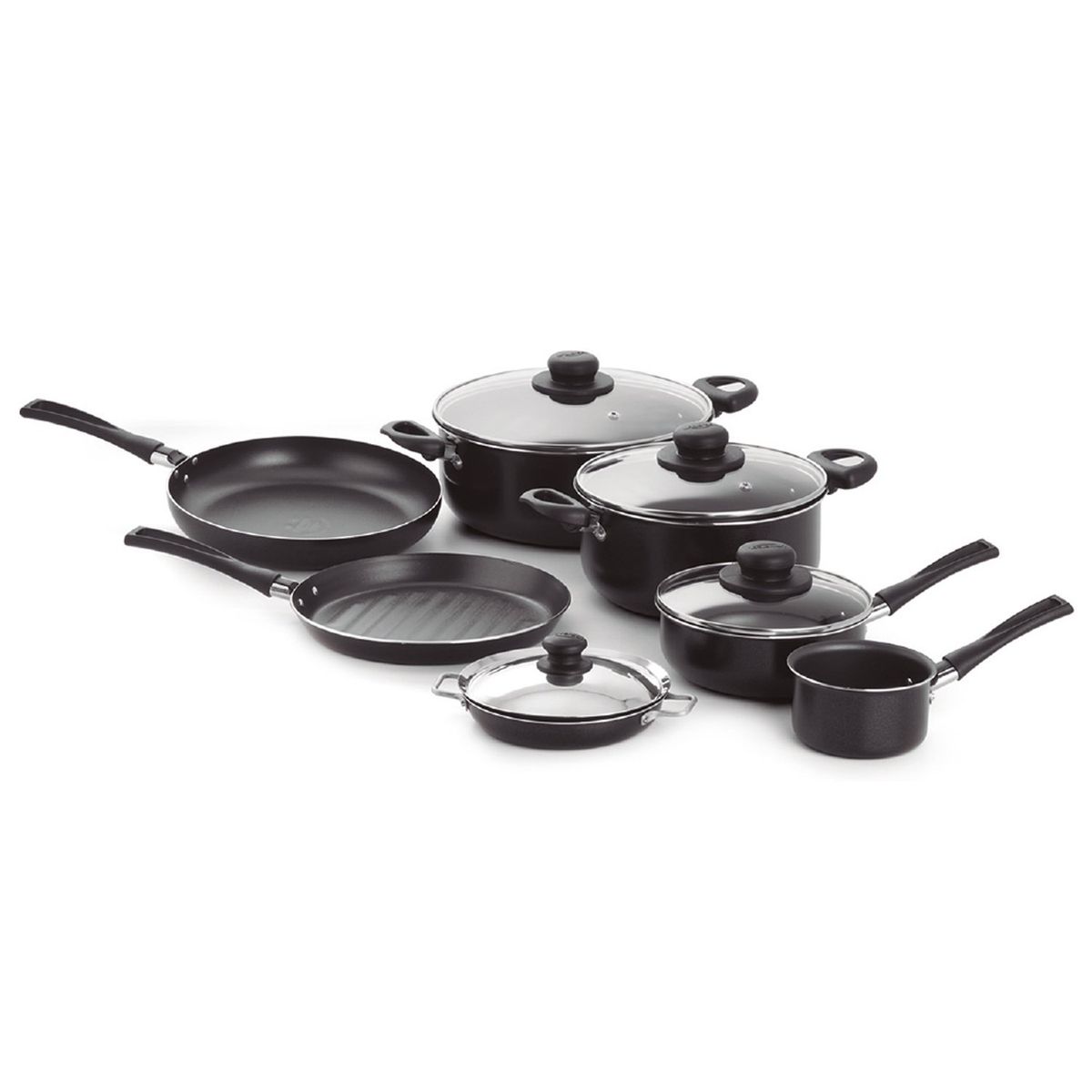 UNIVERSAL - Juegos de ollas antiadherente Universal L39135 Aluminio 11 piezas