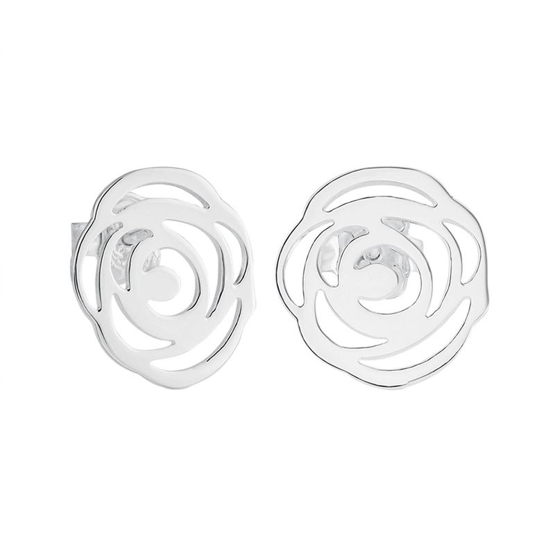 TOUS - Aretes Rosa d'Abril de Plata