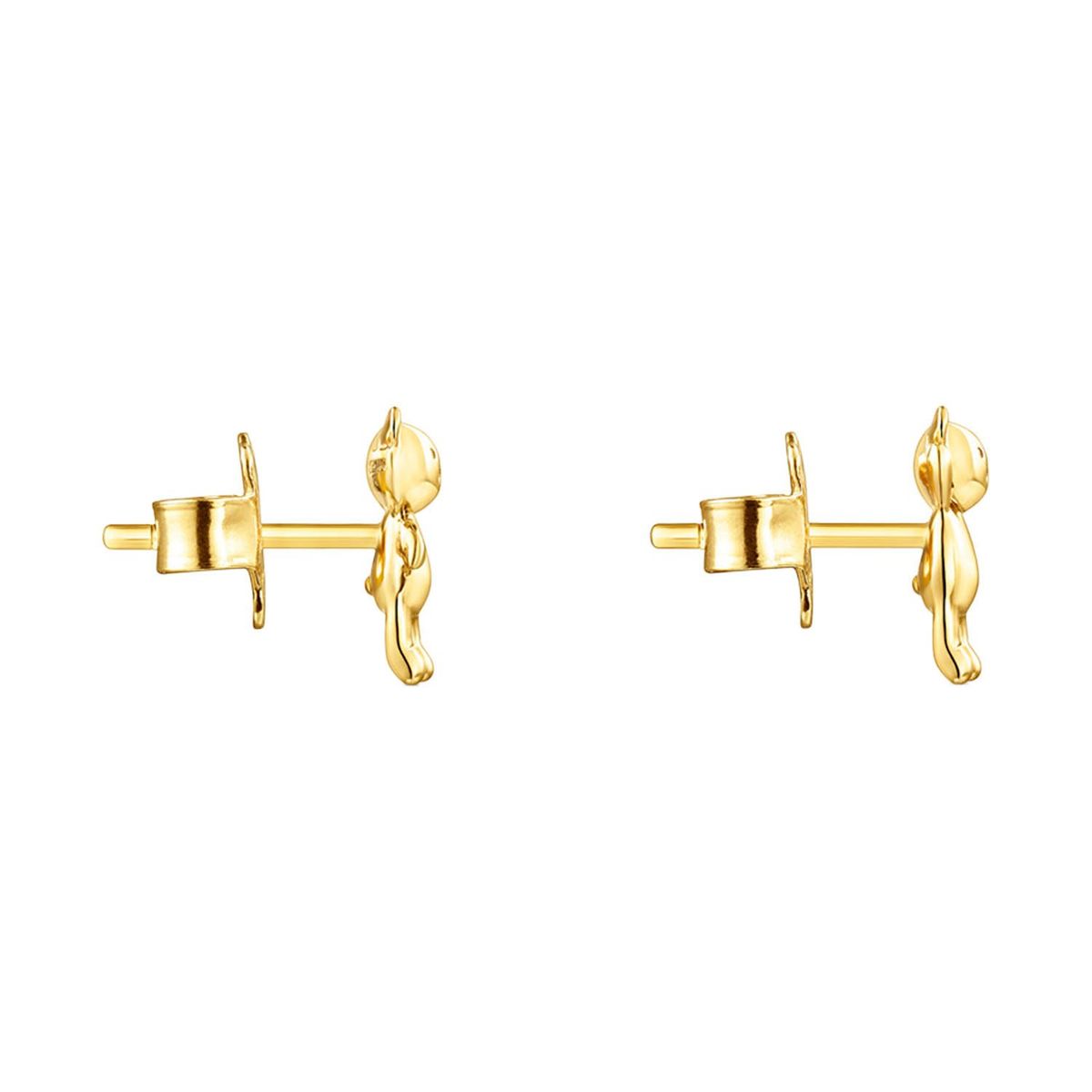 TOUS - Aretes Teddy Bear con baño de oro 18 kt sobre plata