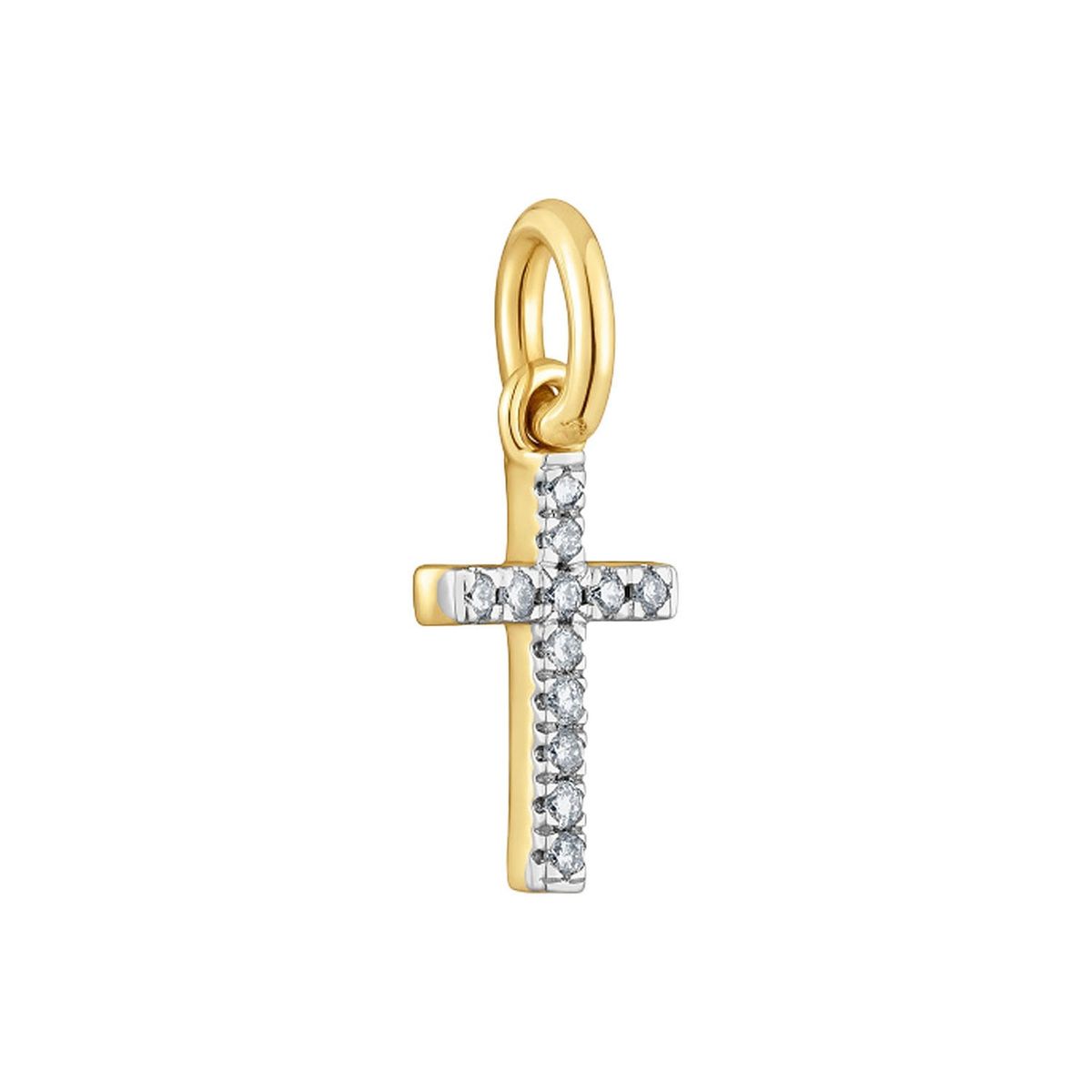 TOUS - Dije cruz pequeño de oro y diamantes Basics