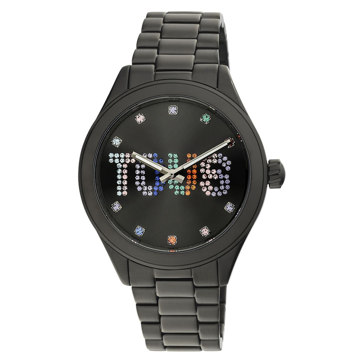 TOUS - Reloj analógico con brazalete de acero IP negro y cristales T-Logo