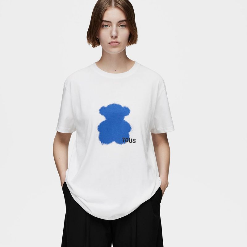 TOUS - Camiseta de manga corta azul TOUS Motifs Spray