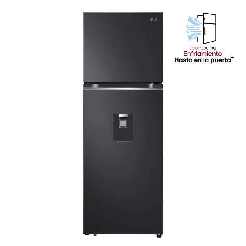LG - Nevera LG Congelador Superior 334 LT Door Cooling negro VT34KPM.