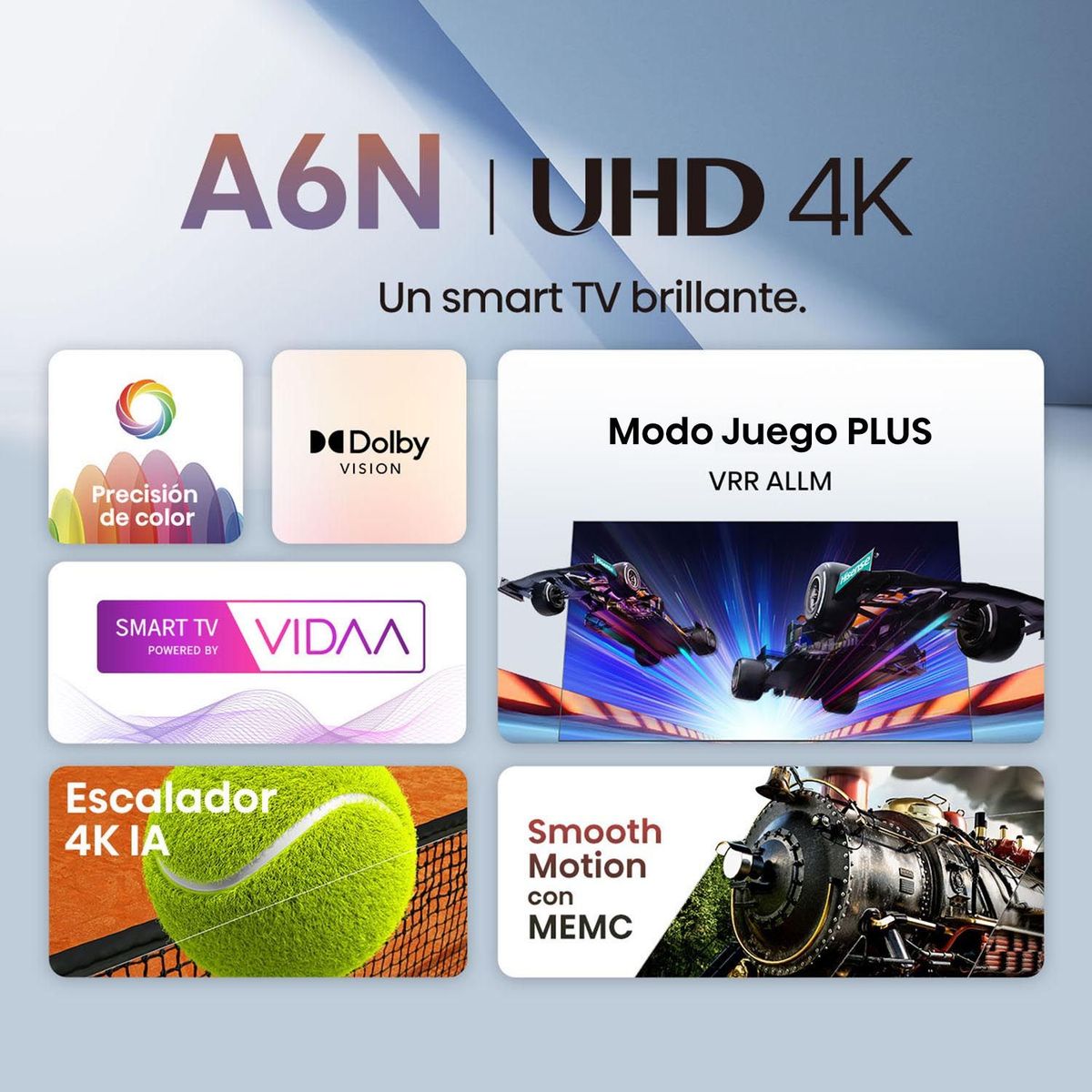 HISENSE - Televisor Hisense | 43 pulgadas LED 4K UHD | 43A6N