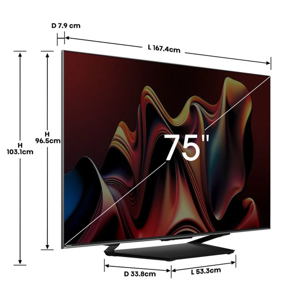 HISENSE - Televisor Hisense | 75 pulgadas ULED 4K UHD | 75U7N