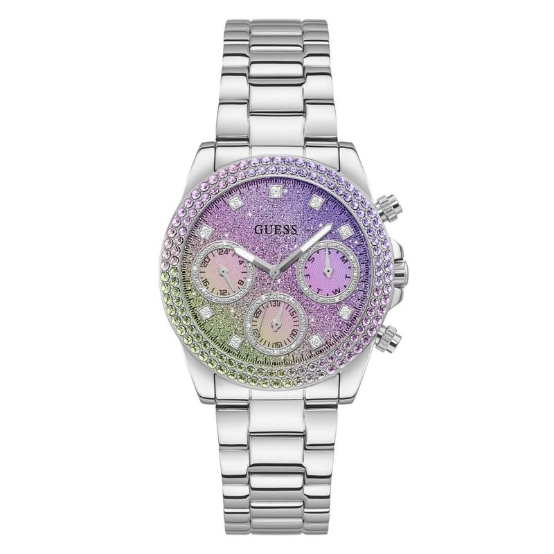 GUESS - Reloj Guess Mujer SOL. Reloj Acero Inoxidable Plateado GW0483L1