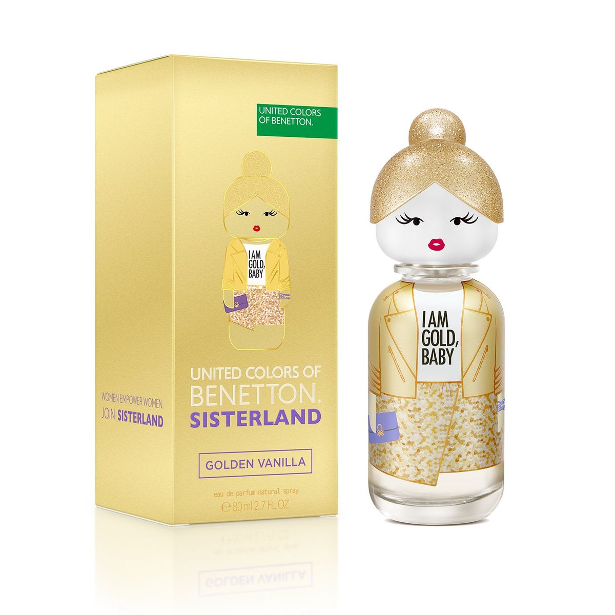 BENETTON - Perfume Mujer Benetton Sisterland Goln Vanilla 80 ml Eau de parfum 