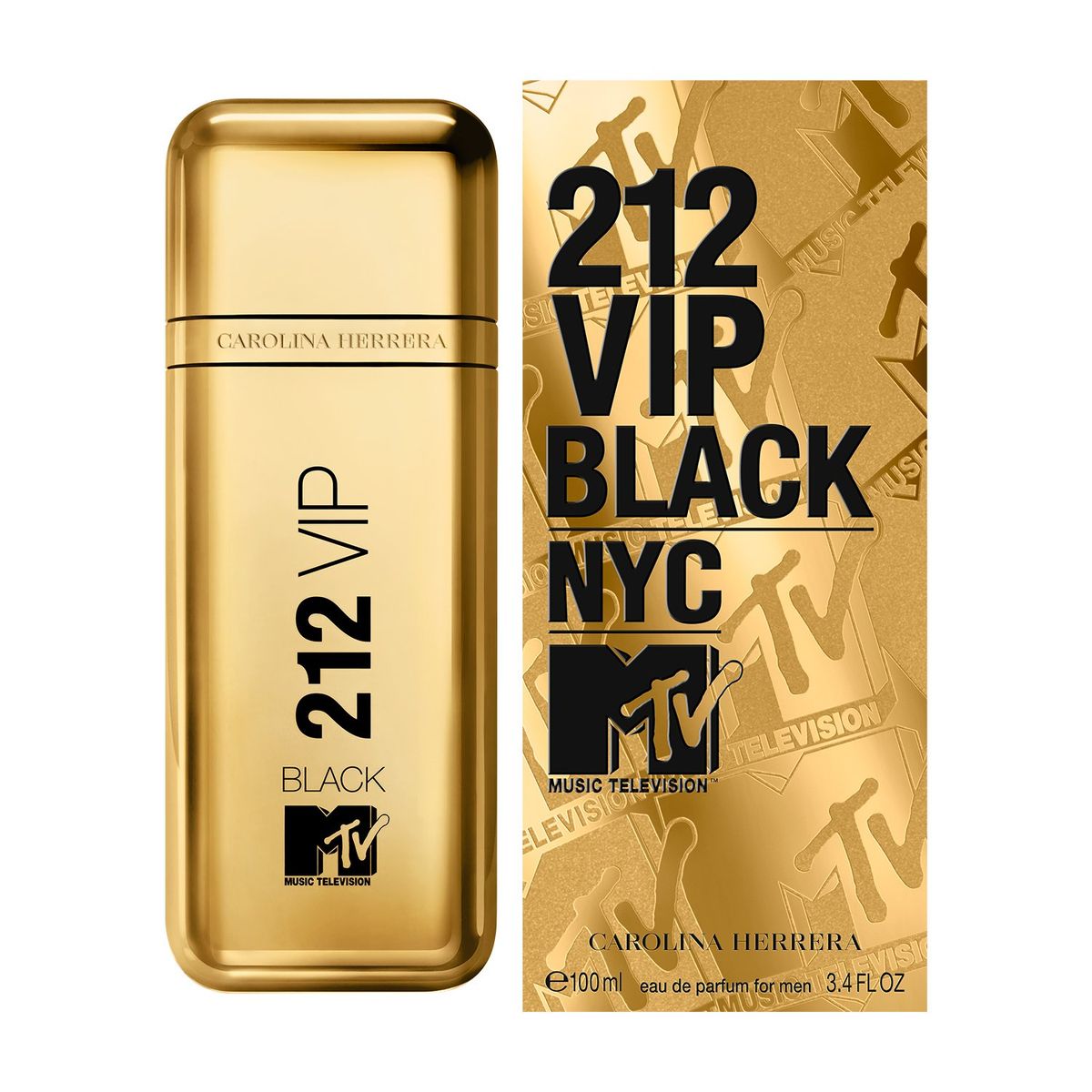 CAROLINA HERRERA - Perfume Hombre Carolina Herrera 212 VIP Black NYC MTV 100 ml Eau de parfum 