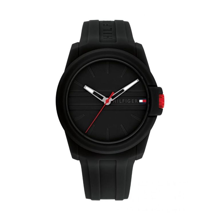 Reloj Tommy Hilfiger Hombre 1710596 . Reloj Silicona Negro TOMMY ...