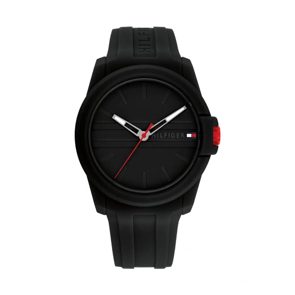 TOMMY HILFIGER - Reloj Tommy Hilfiger Hombre 1710596 . Reloj Silicona Negro