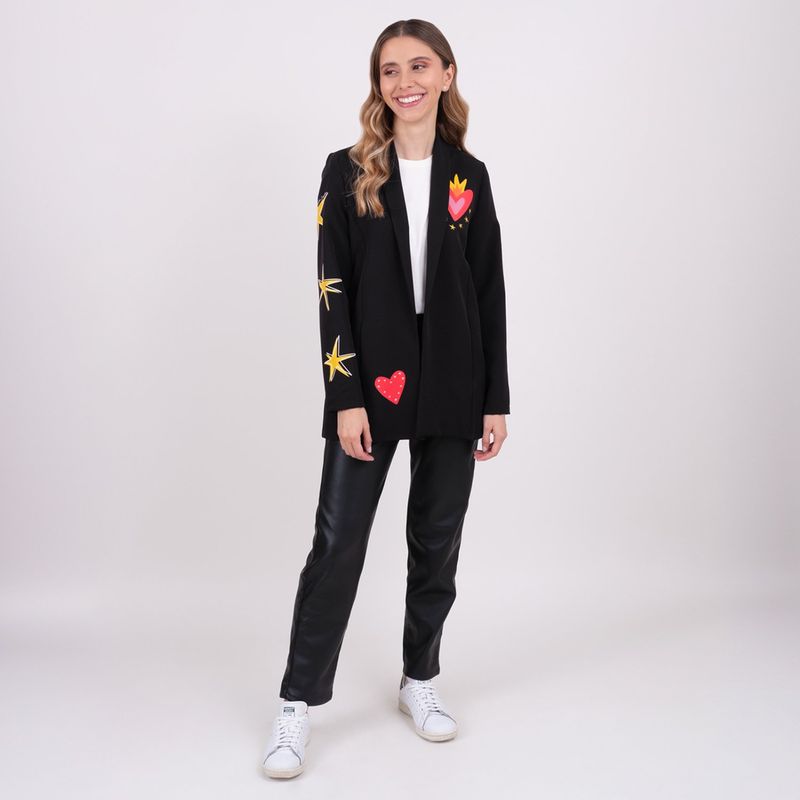 JULIANA SANCHEZ - Blazer Mujer con Estampado JULIANA SANCHEZ