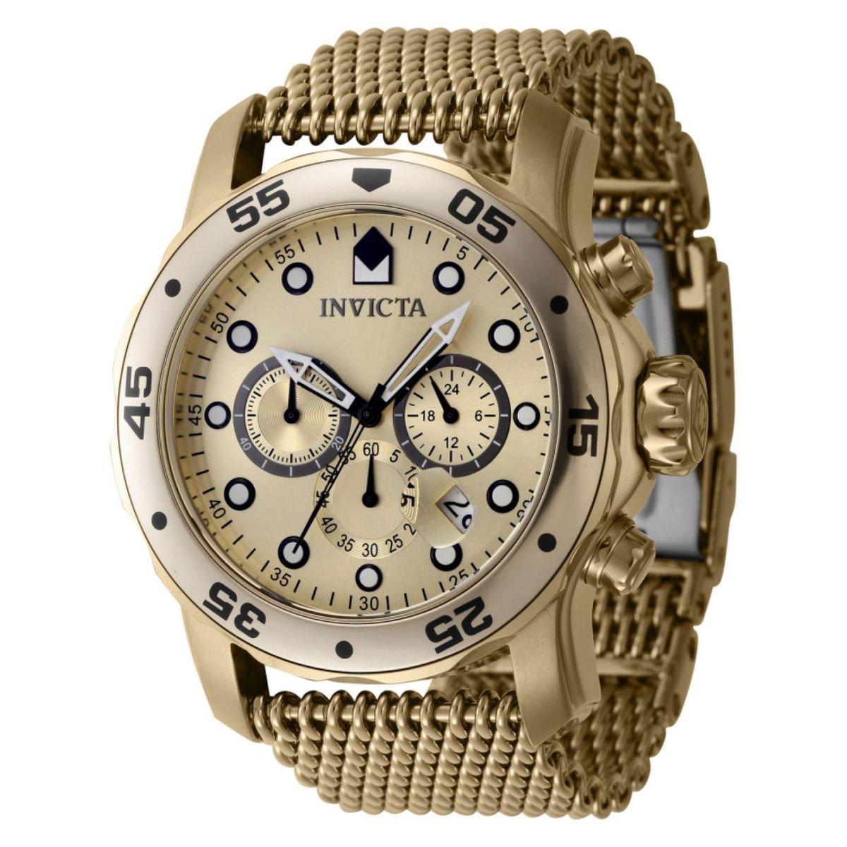 INVICTA - Reloj Invicta para Hombre Pro Diver . Reloj Análogo Acero inoxidable Dorado