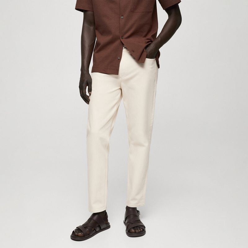 MANGO - Jean 5 Bolsillos Hombre Ben Tapered de Algodón MANGO