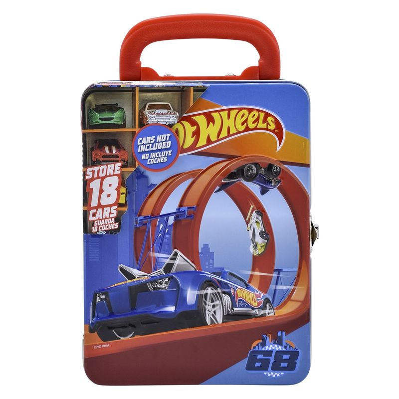 HOT WHEELS - Hot Wheels Car Case Metálica Azul