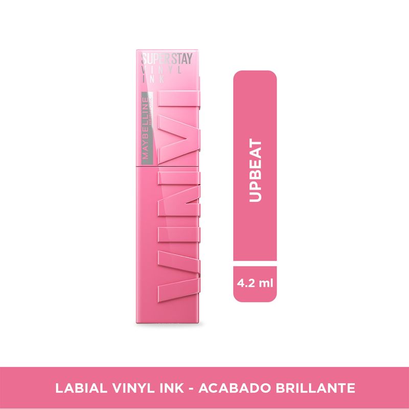 MAYBELLINE - Labial larga duración LABIAL VINYL INK PINK STRIKING Maybelline 4.2 ML