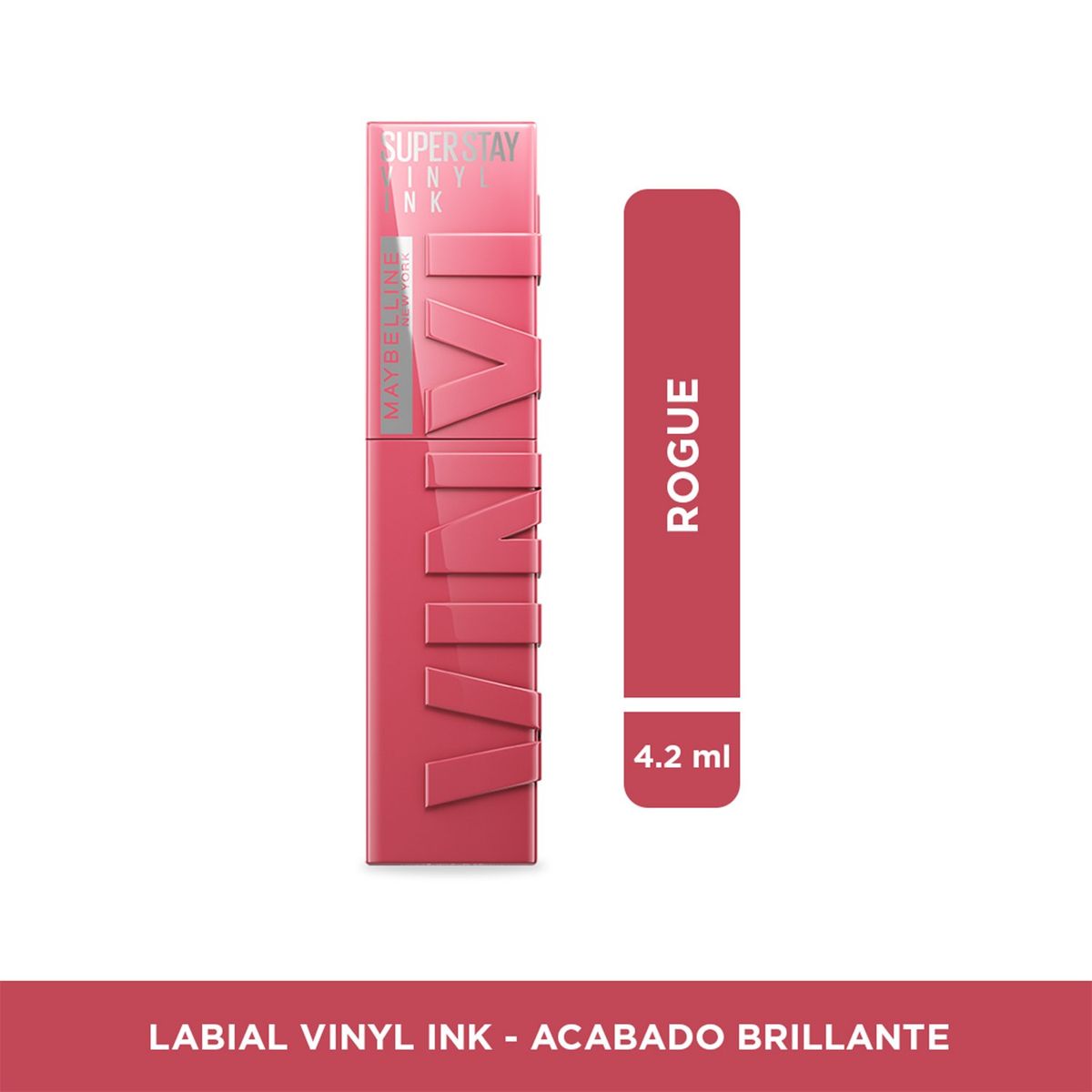 MAYBELLINE - Labial larga duración LABIAL VINYL INK PINK STRIKING Maybelline 4.2 ML