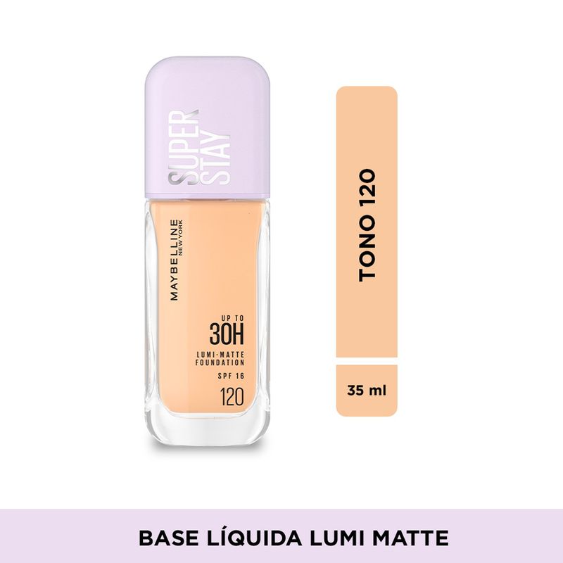 MAYBELLINE - Bases de maquillaje Líquida SUPERSTAY LUMI MATTE 340 AS X Maybelline 35 ML