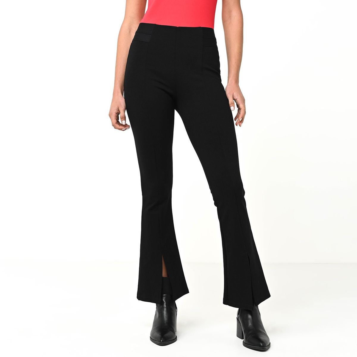 MOSSIMO - Leggins Flare Mujer Tiro alto Mossimo