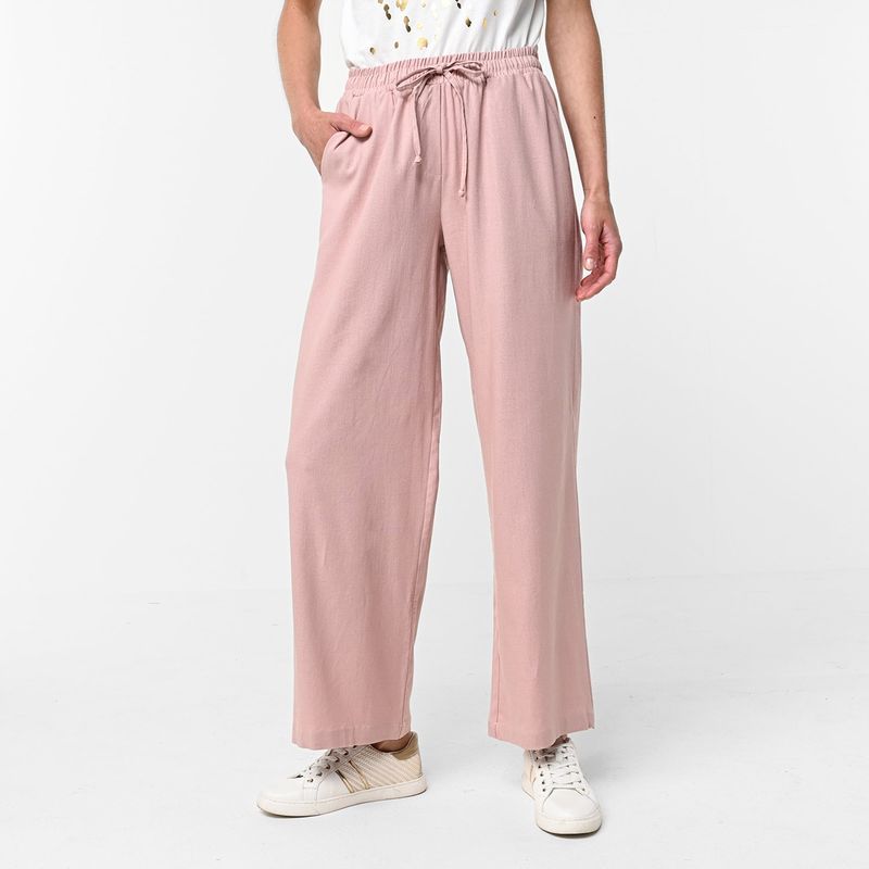 SOUTHLAND - Pantalón Recto Mujer Tiro alto Southland