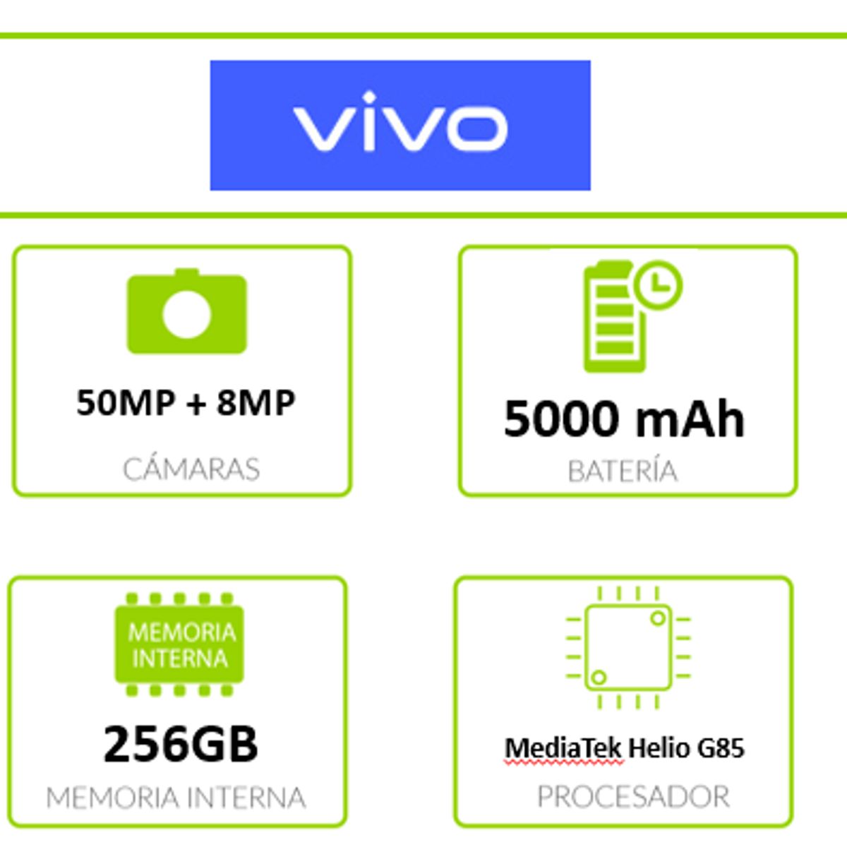 VIVO - Celular Vivo Y18 4G | 256GB | 8 GB RAM 