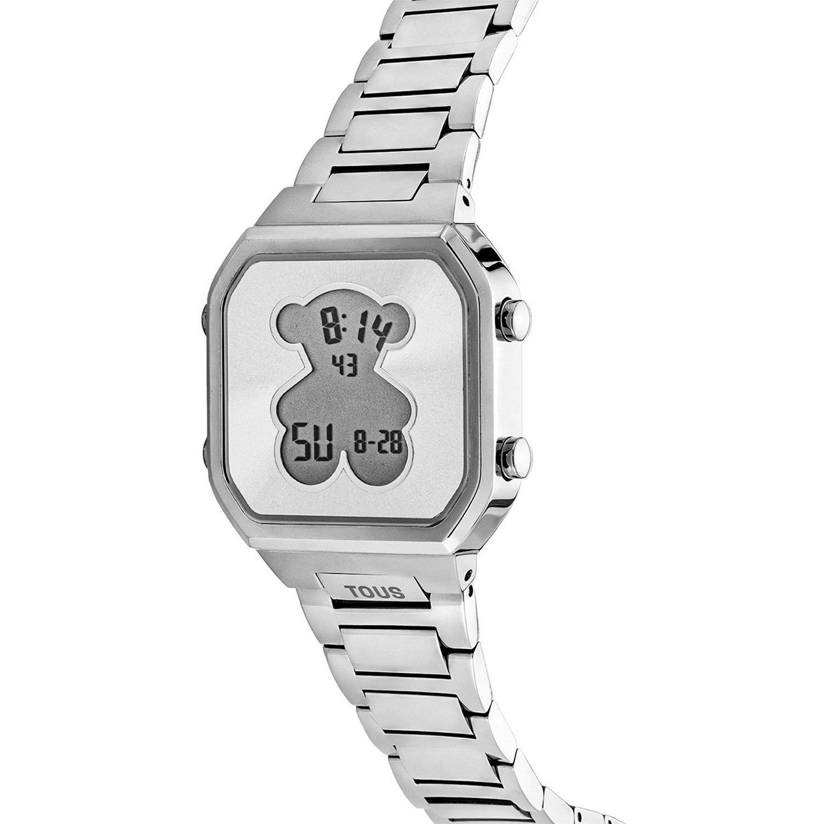 TOUS - Reloj digital con brazalete de acero SS D-BEAR