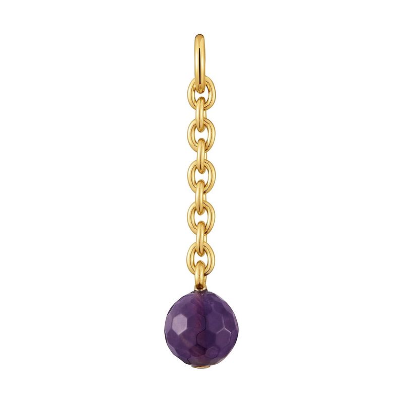 TOUS - Dije baño oro amatista Hold Oval