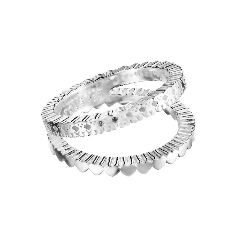 TOUS - Anillo Straight doble de Plata