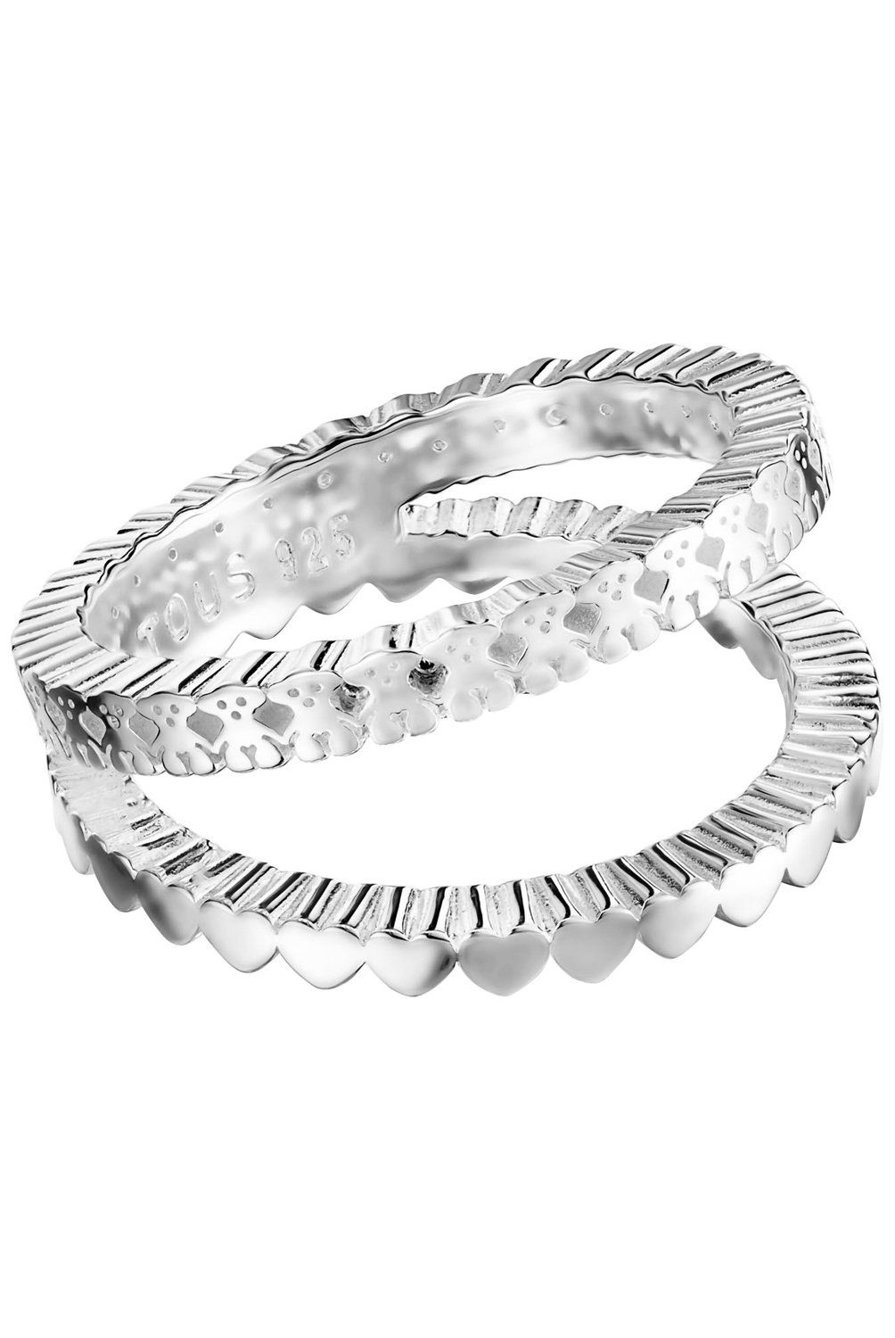 TOUS - Anillo Straight doble de Plata