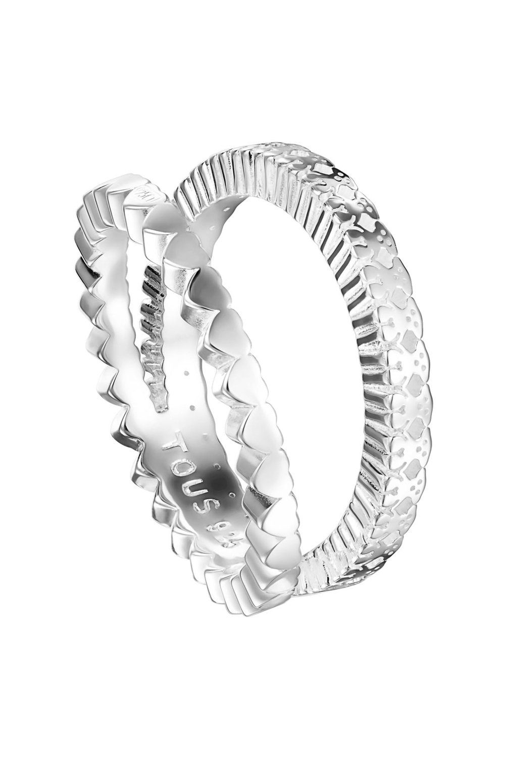 TOUS - Anillo Straight doble de Plata