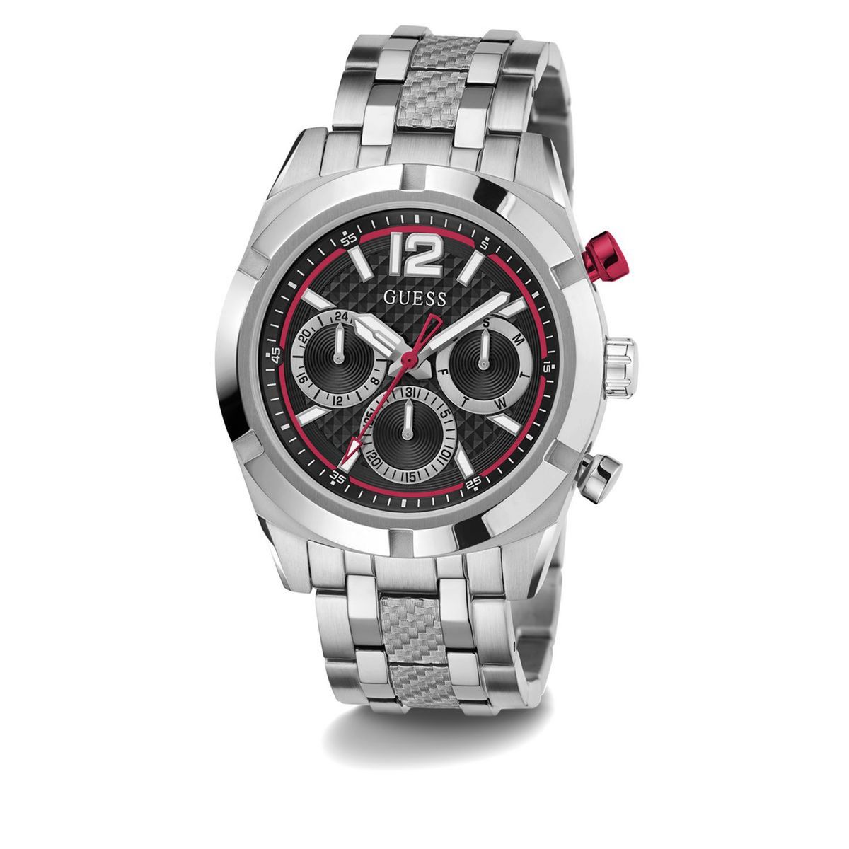 GUESS - Reloj Guess Hombre RESISTANCE. Acero Inoxidable Plateado GW0714G1