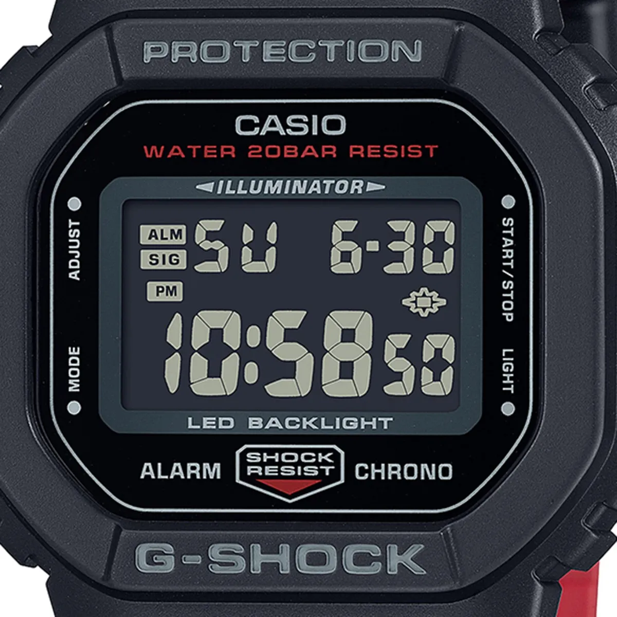 CASIO - Reloj digital Unisex G-Shock DW-5600UHR-1DR