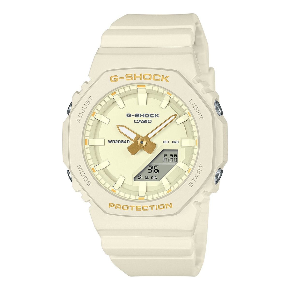 CASIO - Reloj análogo/Digital Mujer G-Shock GMA-P2100W-7ADR 