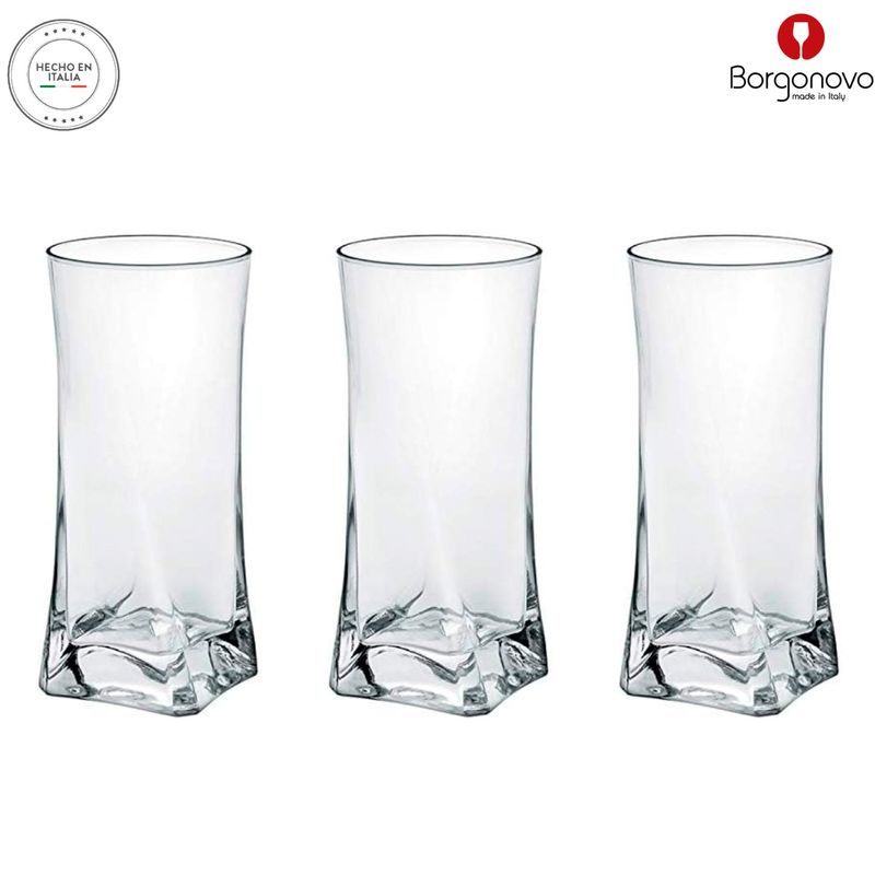 BORGONOVO - Vaso de vidrio alto Borgonovo: 1 pieza