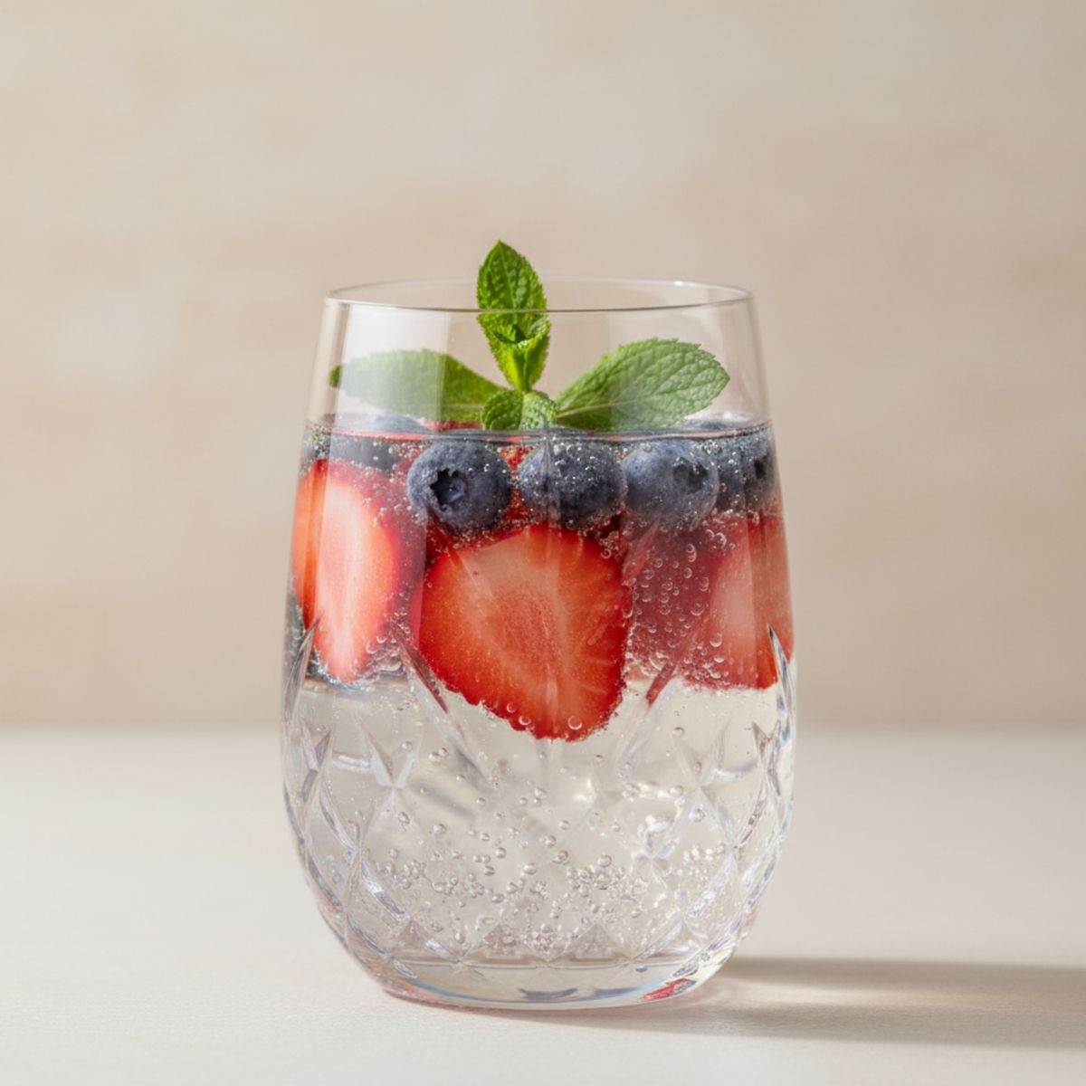 BORGONOVO - Vaso de vidrio corto Borgonovo: 3 piezas