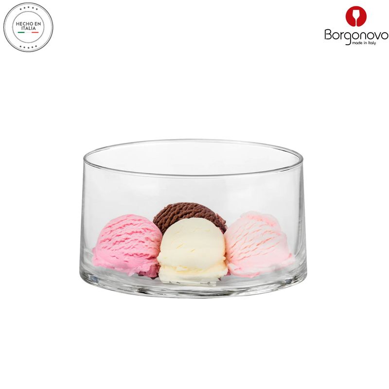 BORGONOVO - BowlsVidrio Ensaladera Elixir 670 Cc 7 cm
