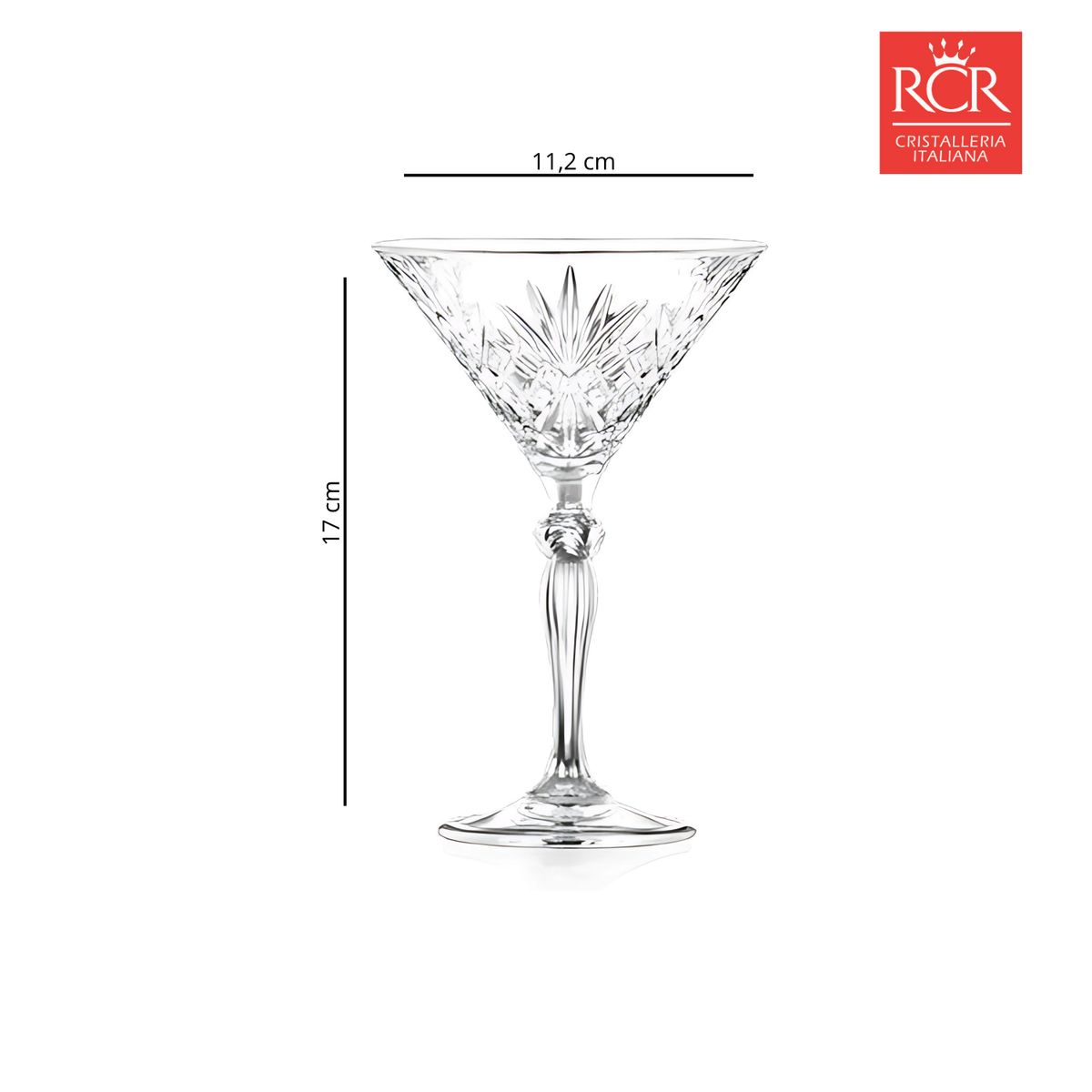 RCR - Copa de cristal RCR: para martini 6 piezas