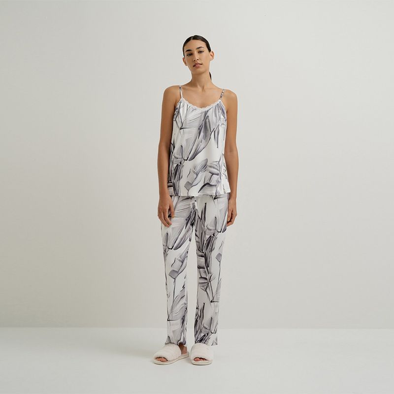 PUNTO BLANCO - Pantalón de pijama Mujer Punto Blanco
