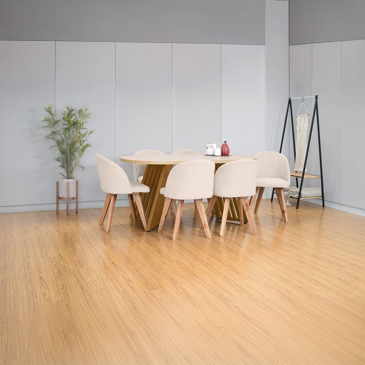 MICA - Juego de comedor WUHAN JINAN 6 Puestos