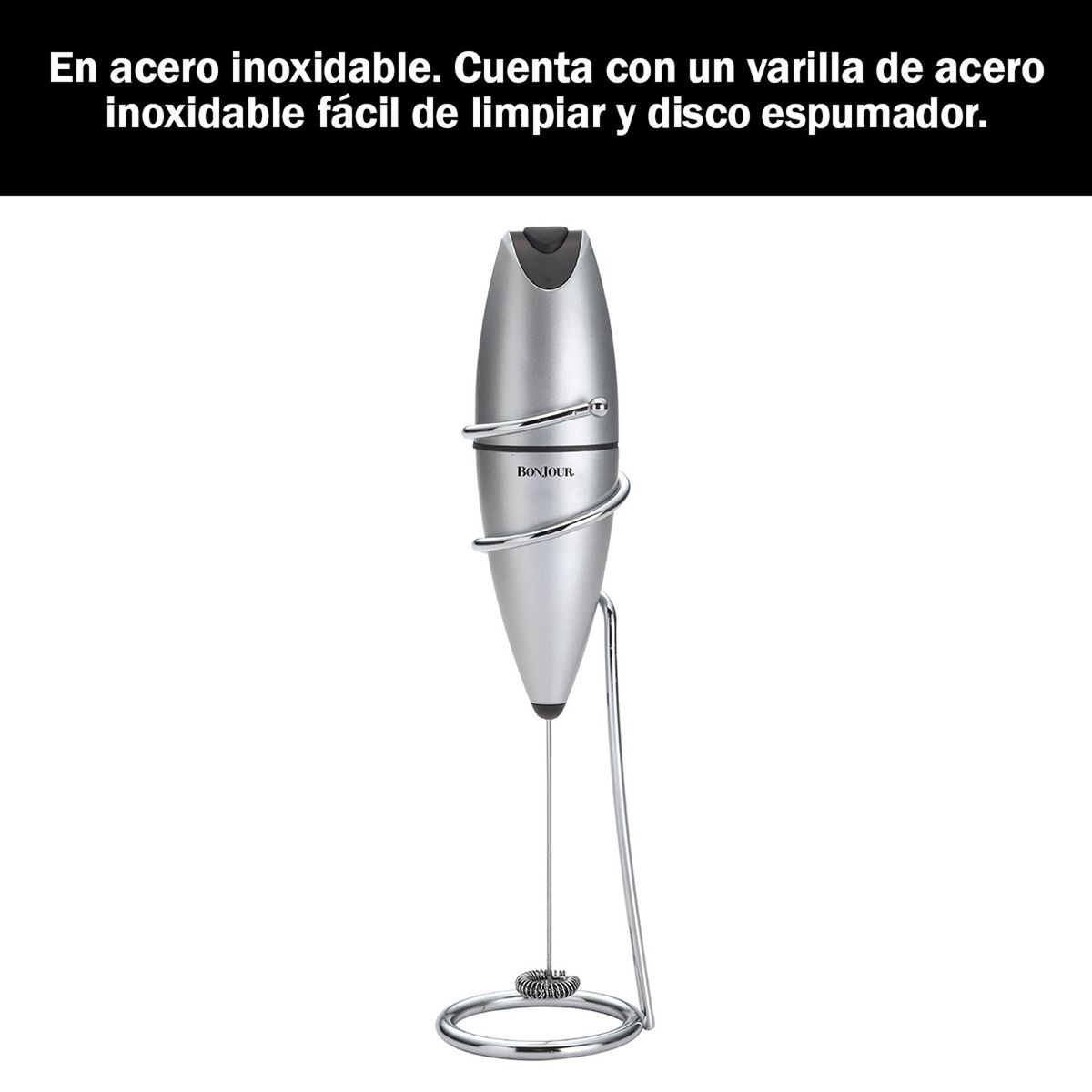 BONJOUR - Espumador BonJour  Acero Inoxidable de bateria 53851
