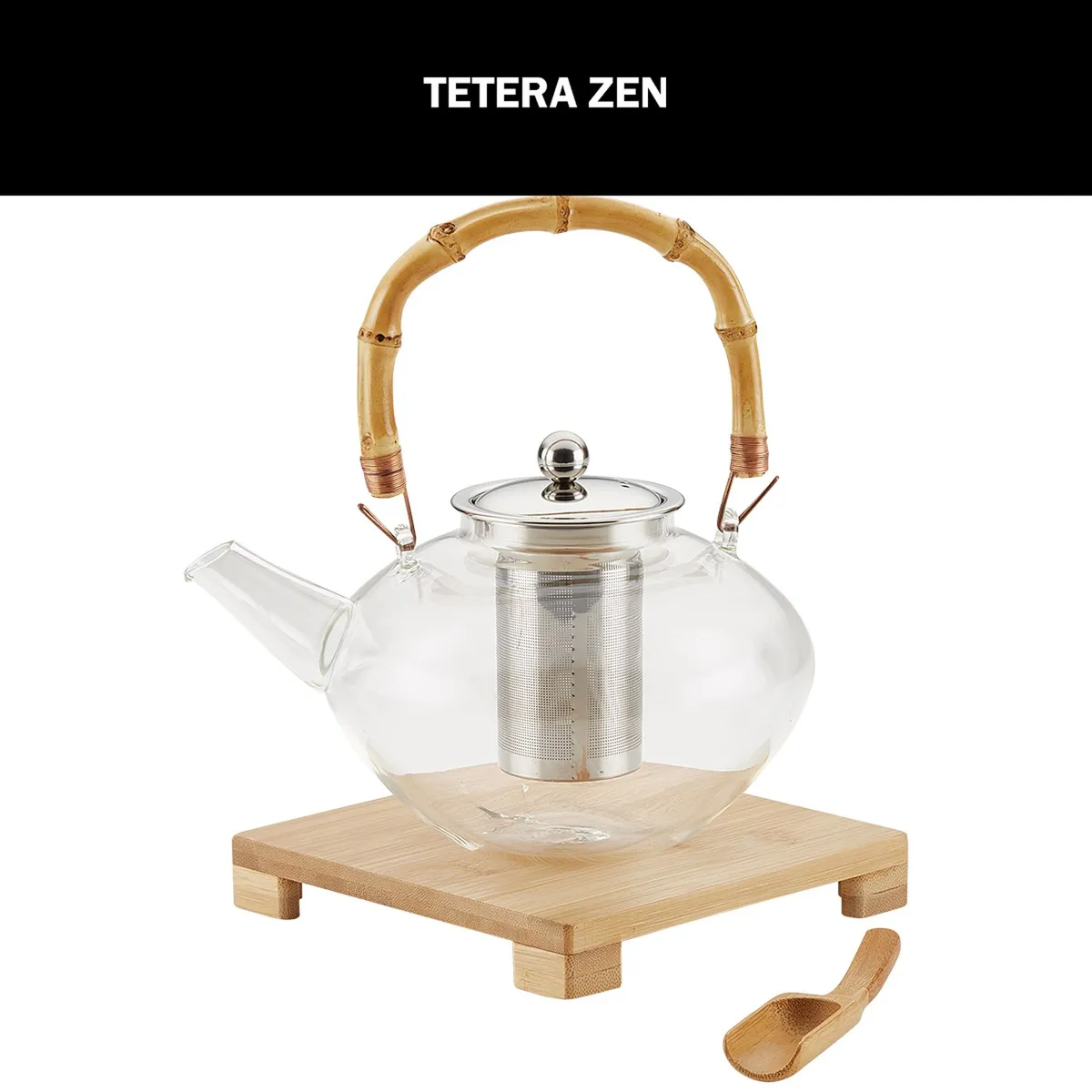 BONJOUR - Tetera BONJOUR Vidrio de borosilicato 1 lt