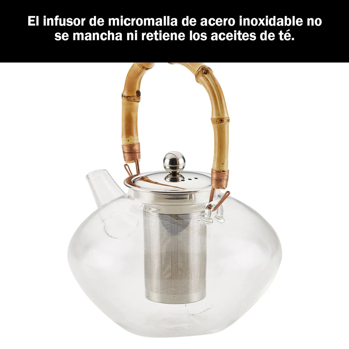 BONJOUR - Tetera BONJOUR Vidrio de borosilicato 1 lt