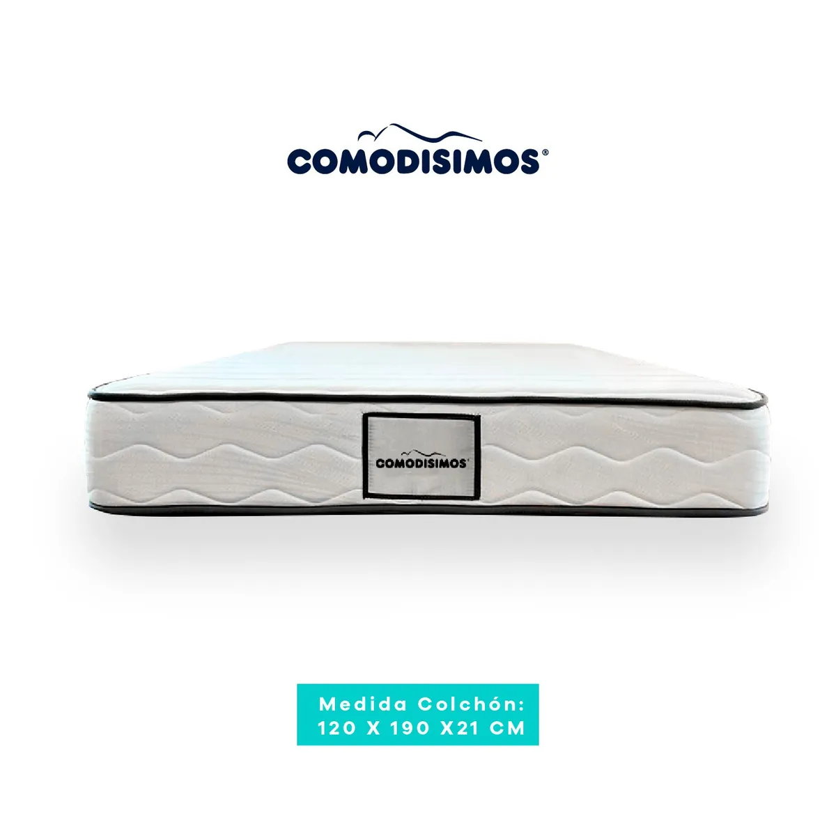 COMODISIMOS - Colchón Semidoble Firme Ortopédico Espumado Línea Access 120 x 190 cm Comodisimos