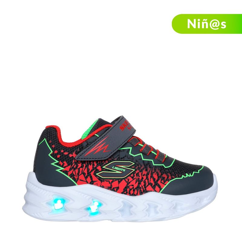 SKECHERS - Tenis con luces Skechers Vortex 2.0 Zorento para Niño con Velcro