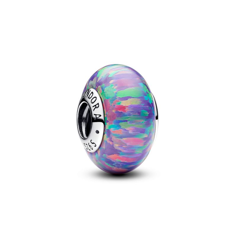 PANDORA - Charm Pandora Morado Opalescente Plata Esterlina