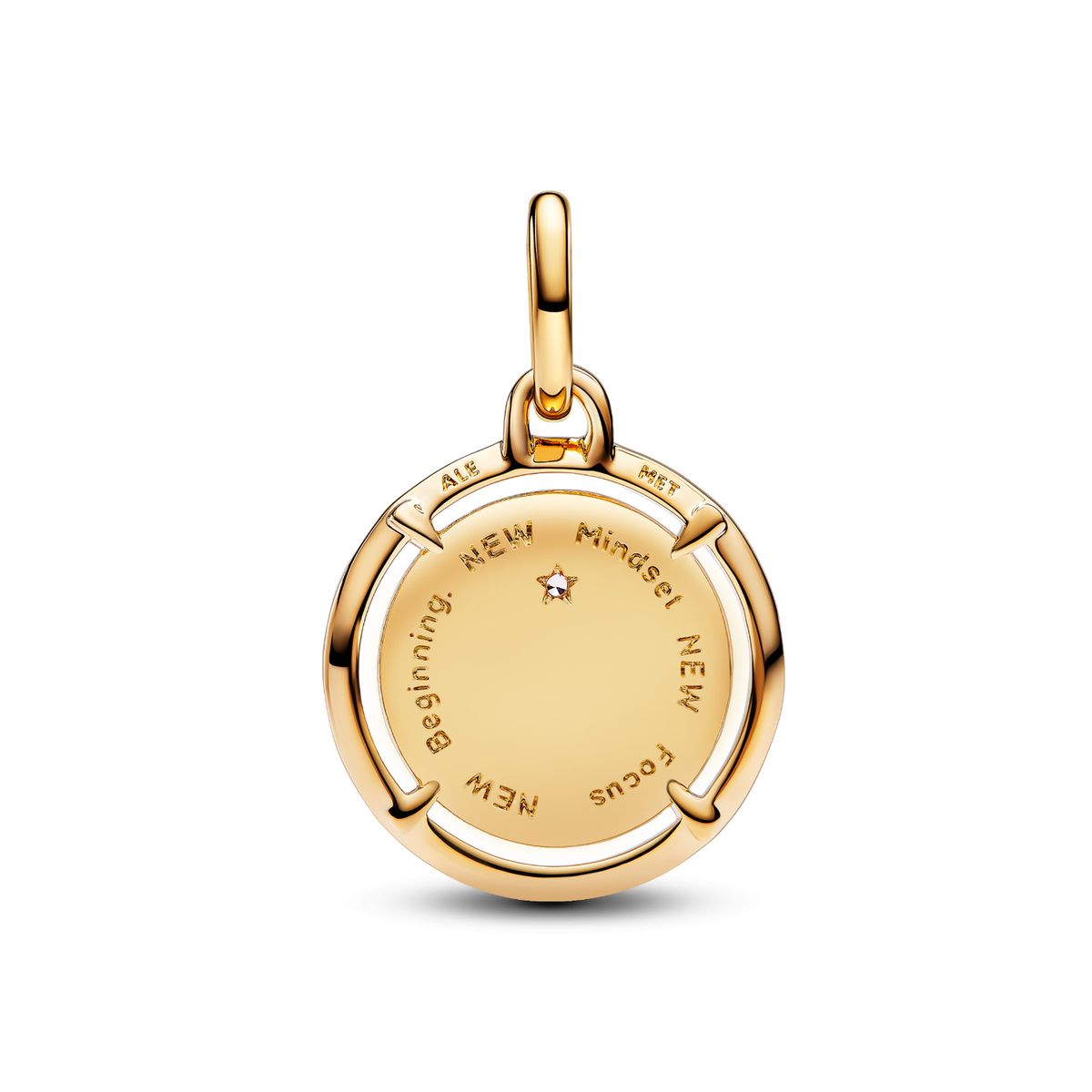 PANDORA - Charm Pandora ME Medallón Escarabajo Recubrimiento en Oro