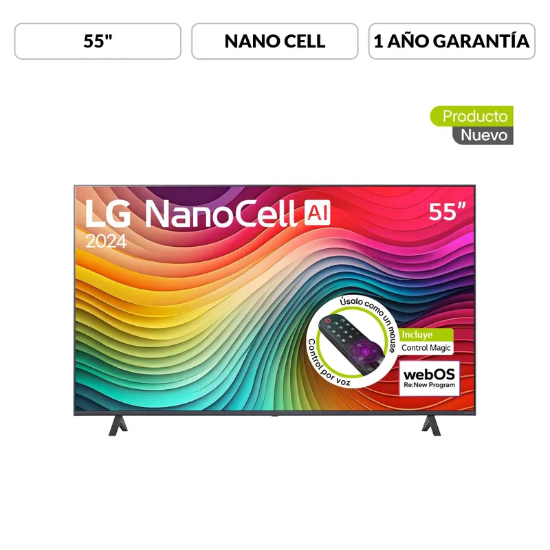 LG - Televisor LG | 55 pulgadas NANO CELL 4K UHD | 55NANO80TSA