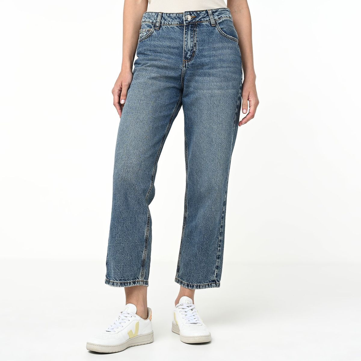 BASEMENT - Jean Recto Mujer Tiro medio Basement